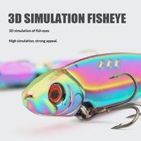 Swordfish Lesha Colorful Dragon Tooth Vib All Layers Fake Bait Vibration Simulation Zinc Alloy Long-Throw Fishing Sea Bass River