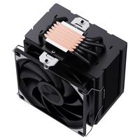 Refroidisseur de processeur à tour unique SNOWMAN MT620 noir et blanc sans lumière LED, en aluminium de qualité supérieure, avec ventilateur PWM 4 broches 120 mm, ensembles de dissipateurs thermiques rapides