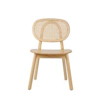 Chaises en bois massif en gros pour café, chaise de salle à manger, chaise de restaurant en bois rembourrée