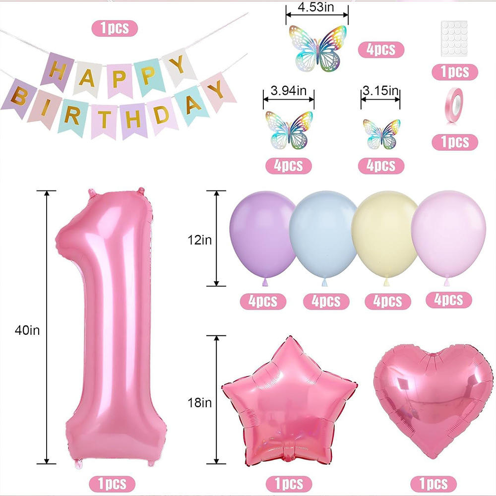 Gradient 1 Year old balloon set