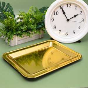 Plateau jetable en PS de grande taille 45x33cm, revêtement laminé, résistant à l'huile, imperméable, pour servir des <span class=keywords><strong>fruits</strong></span> <span class=keywords><strong>frais</strong></span>, des sushis - Product Image 4
