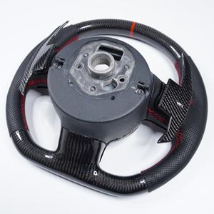 Volant personnalisé en fibre de carbone pour <span class=keywords><strong>Audi</strong></span> R8 TT TTS T <span class=keywords><strong>RS</strong></span> <span class=keywords><strong>A3</strong></span> A4 A5 A6 A7 Sport - Product Image 2