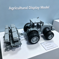 Maquette d'affichage de tracteur agricole pour hall d'exposition et vitrine de salon professionnel