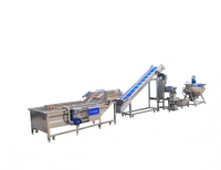Complete commerciële bakkerijlijn voor jam en groenten, volledig automatische verwerkingsmachines, voedselveilige roestvrij staal, capaciteit 500