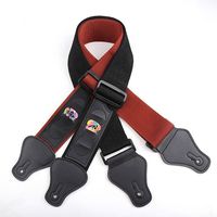 Sangle PP 50*166cm personnalisée avec support de médiator pour guitare électrique acoustique en cuir PU