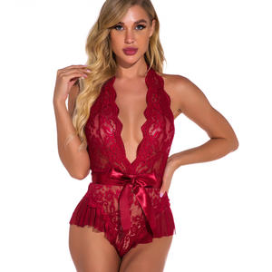 Nouvelle Robe de Nuit Sexy en Dentelle Transparente, Lingerie Ajustée à Bretelles du Fabricant - Product Image 4
