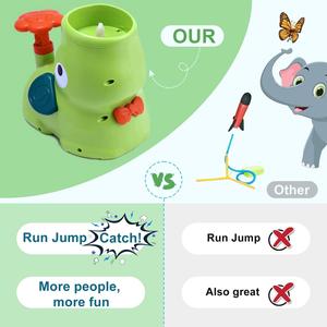 Giocattolo <span class=keywords><strong>Volante</strong></span> per Bambini da Esterno a Forma di UFO, Design Libellula e <span class=keywords><strong>Elefante</strong></span> in Bambù con Reti di Cattura in Plastica Resistente - Product Image 5