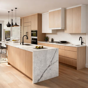 도매 래커 우드 멜라민 우드 베니어 주방 캐비닛 도어, 모든 종류의 생산 라인 주방 캐비닛 도어 - Product Image 3