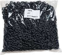 Joints toriques en caoutchouc sur mesure, emballés dans une boîte en plastique, adaptés aux raccords de tuyauterie de machine à laver et aux connexions air/gaz.
