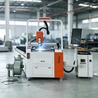 Machine de découpe laser à fibre compacte 600x600mm 1500W 2000W 3000W pour tôles métalliques, acier inoxydable et acier au carbone
