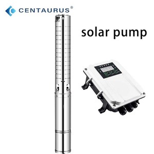 Pompe à eau solaire submersible en acier inoxydable haute pression 36V/48V/72V/110V DC 2HP pour applications agricoles et marines OEM - Product Image 1