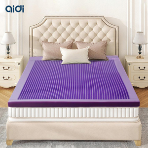 Échantillon gratuit de <span class=keywords><strong>surmatelas</strong></span> pliable en mousse à mémoire de forme en caoutchouc TPE violet, certifié OEKO-TEX/CertiPUR-US - Product Image 2