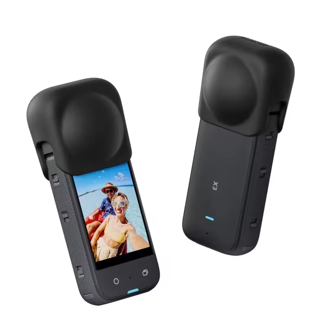 Silicone Protective Case for Insta 360 X3 Soft Dust-proof Lenses Protection Guard Action Camera Accessories Insta360 X3 Lens Cap