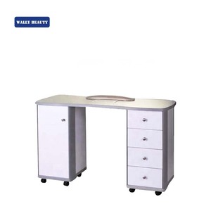 Wallybeauty-<span class=keywords><strong>Mesa</strong></span> blanca para salón <span class=keywords><strong>de</strong></span> manicura, Colección Dush - Product Image 1