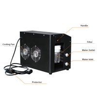 Refroidisseur de bain de glace extérieur de 1.5 hp Système de refroidissement Piscine de bain de baril de glace en plongée froide avec connexion de refroidisseur