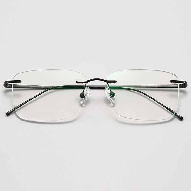 69045 Pure Titanium Stylish rimless frame Super light Men's rimless frame for Optical Glasses High Quality Factory Wholesale