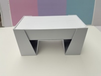 Boîte cadeau magnétique rigide à double porte avec logo personnalisé, design d'emballage durable PPWR, doublure en satin, boîte cadeau pour cosmétiques et bougies