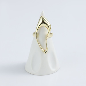 <span class=keywords><strong>Instagram</strong></span> moda mujer 18K oro geométrico ajustable apertura anillo lujo luz piedra preciosa con certificado GRS moda - Product Image 5