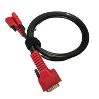 Cable OBD2 profesional de fábrica, conector doble personalizado de 15 Pines, hilo externo rojo, Cable OBDII Y de goma para máquina electrónica