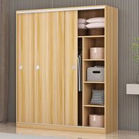 Armoire convertible Dongam – Meuble de chambre moderne en MDF, économique, pour dortoir, chambre à louer, chambre principale – Montage simple, rangement intégré