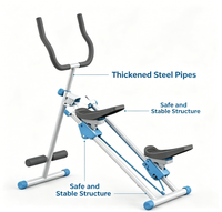 ATHSPO Appareil de fitness domestique multifonctionnel d'intérieur, mini simulateur d'escalade à cadre en acier, installation rapide, simulateur de marche et de montée d'escalier