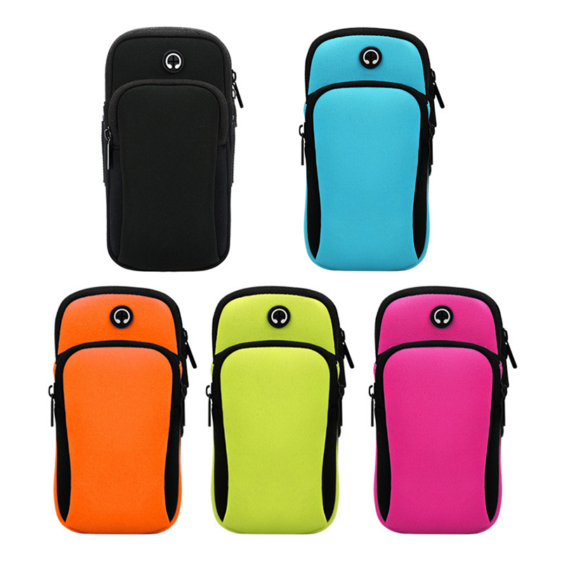 Оптовая продажа, Неопреновая спортивная сумка на запястье для мобильного телефона