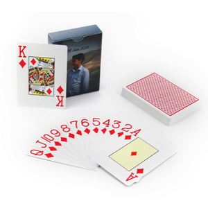 Cartas de Póker con Logotipo de Club, 4 Colores, Índice Grande, Fuente Personalizada, Baraja de Pinochle de Papel con Caja, Superventas 2026 - Product Image 2