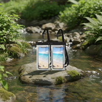 Étui et pochette pour téléphone Yuanfeng en PVC transparent, étanche IPX8, design sportif, avec cordon pour la natation