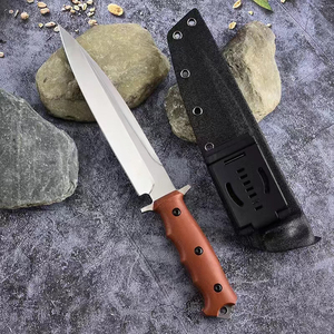 Couteau de poche tactique de survie OEM personnalisable, manche en Craton, lame en acier inoxydable, chasse, bricolage, industriel - Product Image 1