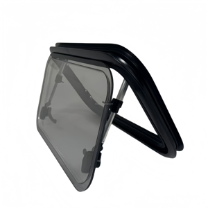 MG20RW Coin Rond Extérieur Plat Double Volet Acrylique <span class=keywords><strong>Caravane</strong></span> Camper Van Push Window - Product Image 1