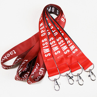 Lanière en polyester pour sublimation en gros avec logo personnalisé, porte-clés promotionnel pour événements