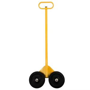 Kit d'outils d'installation de porte de chariot de cloison sèche en acier au carbone enduit de poudre jaune personnalisable de haute qualité avec chariot de chariot à plate-forme - Product Image 2