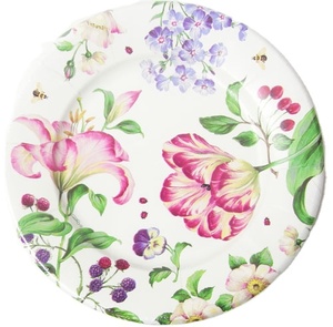 Assiette à dîner <span class=keywords><strong>de</strong></span> Noël jetable personnalisée, papillon coloré, fleurs, oiseaux, papier <span class=keywords><strong>de</strong></span> bagasse respectueux <span class=keywords><strong>de</strong></span> l'environnement - Product Image 3