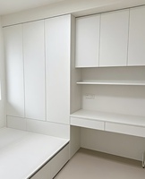 Ensemble de meubles de chambre d'enfant Tatami moderne en bois blanc durable, fabrication en usine, vente en gros, armoire, bureau, lit