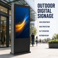 Affichage numérique extérieur étanche IP65 haute luminosité, kiosque sur pied OEM pour le shopping et la signalisation aéroportuaire, garantie 1 an