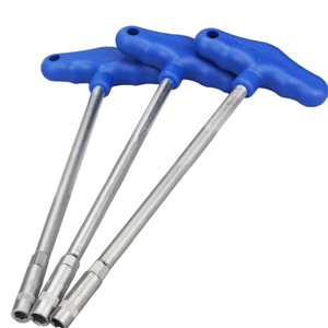 <span class=keywords><strong>T</strong></span> tipi metrik anahtar el aleti çelik Hex lokma anahtar kauçuk saplı - Product Image 1
