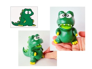 Figurine de personnage d'anime en argile faite à la main OEM ODM, jouet artistique 3D personnalisé, cadeau pour les fans - Product Image 2