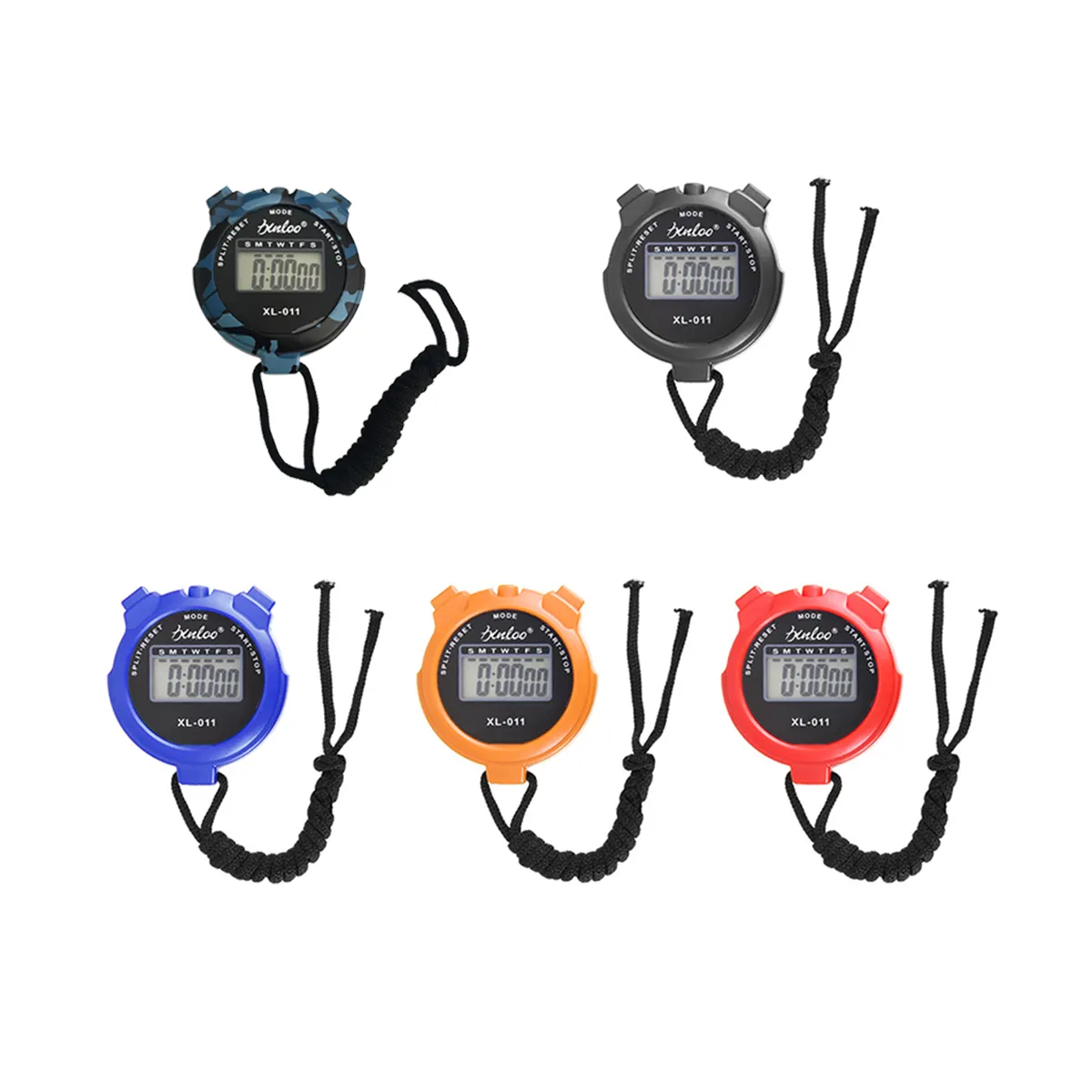 Multi Function Digital Stopwatch Timer Sports Stopwatch with Lanyard Waterproof Timer for Coaches Referees
