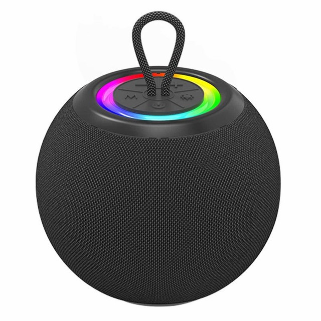 Round Fabric Wireless  Speaker Mini Portable Handheld Outdoor Family Gathering Speaker