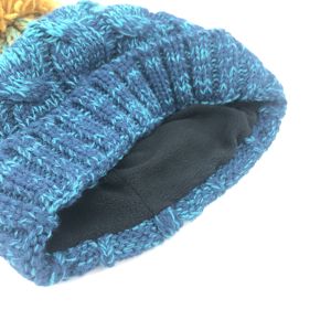 <span class=keywords><strong>2023</strong></span> Precio de fábrica Sombreros de punto de <span class=keywords><strong>invierno</strong></span> con pompón azul más populares - Product Image 5
