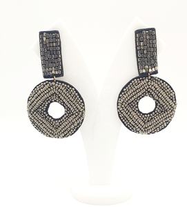 Cromo plata bohemia de cuentas de la Declaración gota círculo tradicional de las mujeres pendientes de la joyería regalo especialmente para venta al por mayor de Navidad - Product Image 1