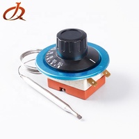 Thermostat capillaire à eau Junqian pour contrôle de température -001 pour four à pizza avec bouton, plage 30~300°C, AC2000V
