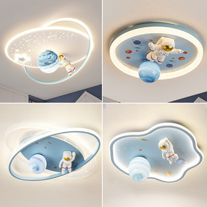 <span class=keywords><strong>Chambre</strong></span> d'enfant lumière Protection des yeux plafonnier dessin animé planète Spaceman astronaute garçon fille <span class=keywords><strong>chambre</strong></span> lumières - Product Image 2