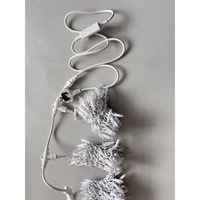 Blanc léger extérieur de rideau d'IP65 2*7m avec le désherbage décoratif de Noël d'instantané blanc connectable