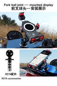 Soporte para Teléfono de Motocicleta Kewig, Antirrobo y Antivibración, de Aleación de Aluminio, con Montaje en el Tubo de Dirección, con una Sola Mano - Product Image 4