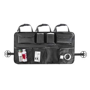 Sac de coffre de voiture multifonctionnel LC Felaruta en tissu <span class=keywords><strong>Oxford</strong></span> et maille, 4 à 7 compartiments, avec design suspendu pour l'organisation du dossier de siège - Product Image 4