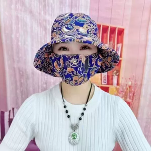 Nouveau <span class=keywords><strong>chapeau</strong></span> <span class=keywords><strong>de</strong></span> pêcheur intégré avec protection solaire et masque anti-poussière, <span class=keywords><strong>chapeau</strong></span> <span class=keywords><strong>de</strong></span> <span class=keywords><strong>jardinier</strong></span> à carreaux couvrant le visage et prévenant les couleurs violets - Product Image 5