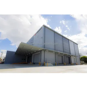 Prefabrik endüstriyel depo/atölyeler/metal yapı çelik yapı depo binası Hangar