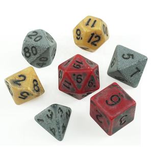 Juego de dados de d & d personalizados, set de dados de <span class=keywords><strong>golem</strong></span> de arena poliédricos de un solo color, 7 uds, rpg, compatible con mazmorras y dragones, juego de rol - Product Image 5