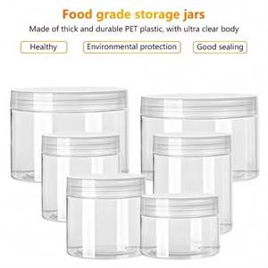 ขายส่งขวดใส PET ปากกว้าง ขนาด 50 กรัม 50 มล. 150 มล. 200 มล. 2 ออนซ์ 4 ออนซ์ 8 ออนซ์ 16 ออนซ์ เกรดเครื่องสำอาง ปลอดสาร BPA สำหรับบรรจุภัณฑ์แบบขวดเกลียว  สำหรับผลิตภัณฑ์ดูแลผิวแบบกำหนดเอง - Product Image 4